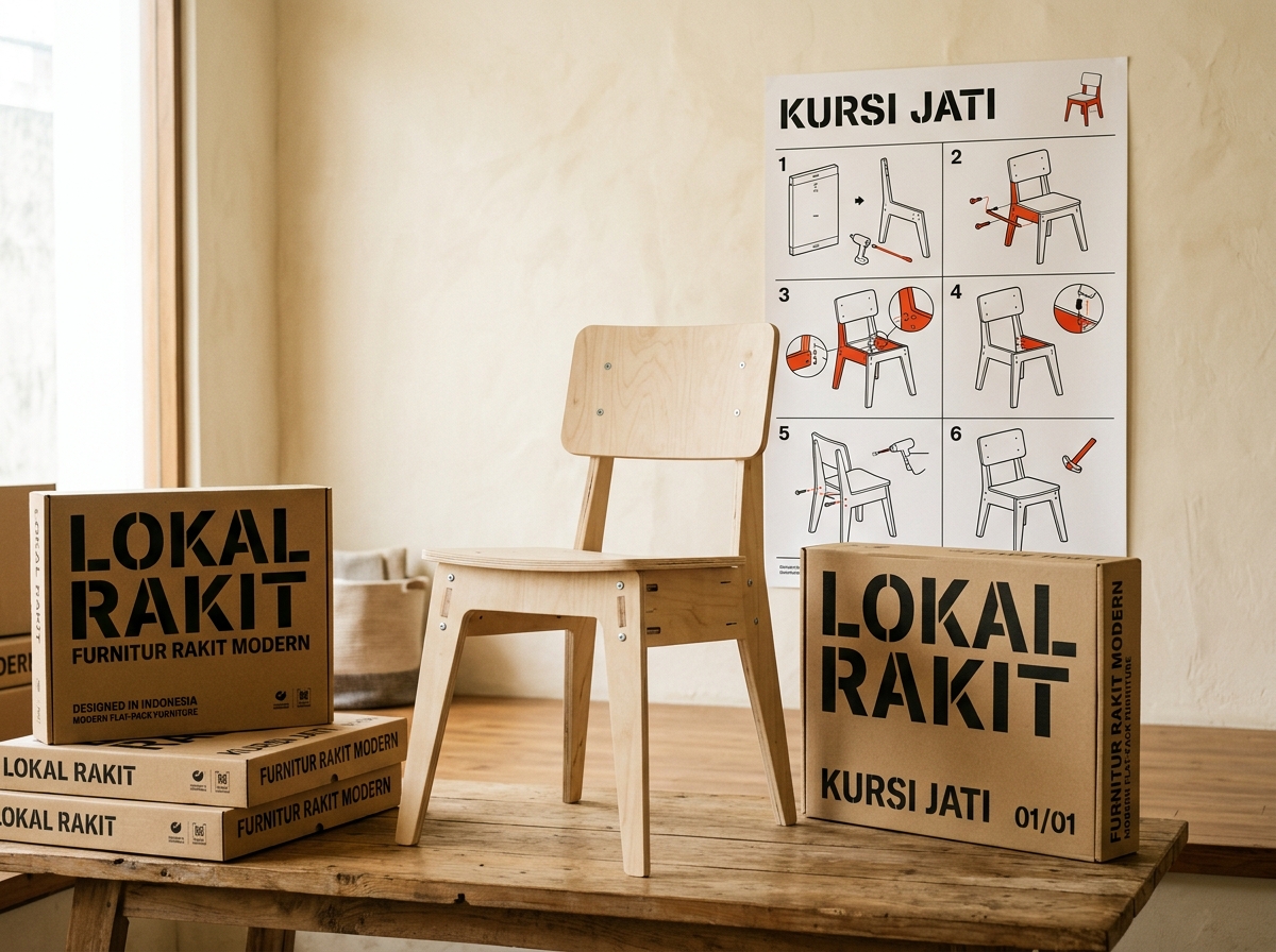 Lokal Rakit — furnitur flat-pack