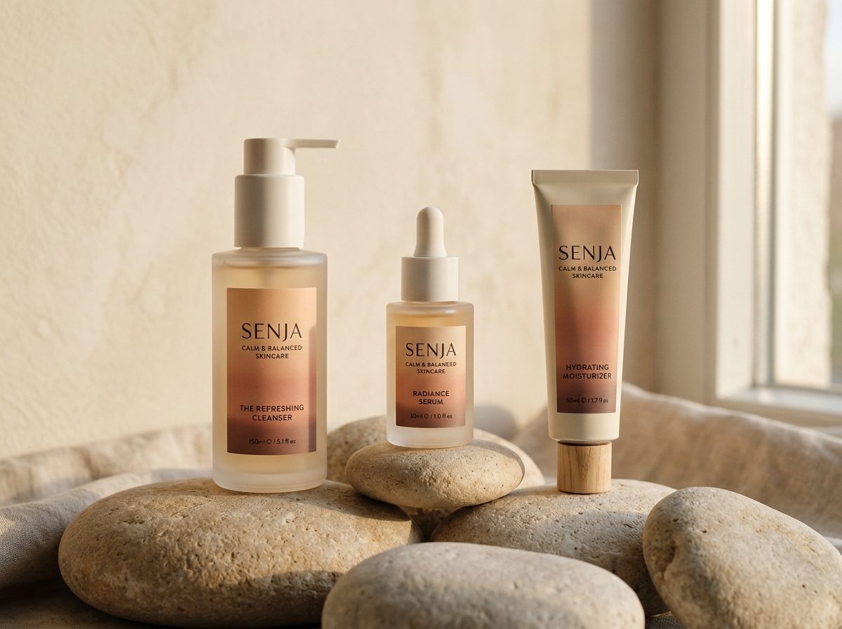 Senja Skincare — packaging system